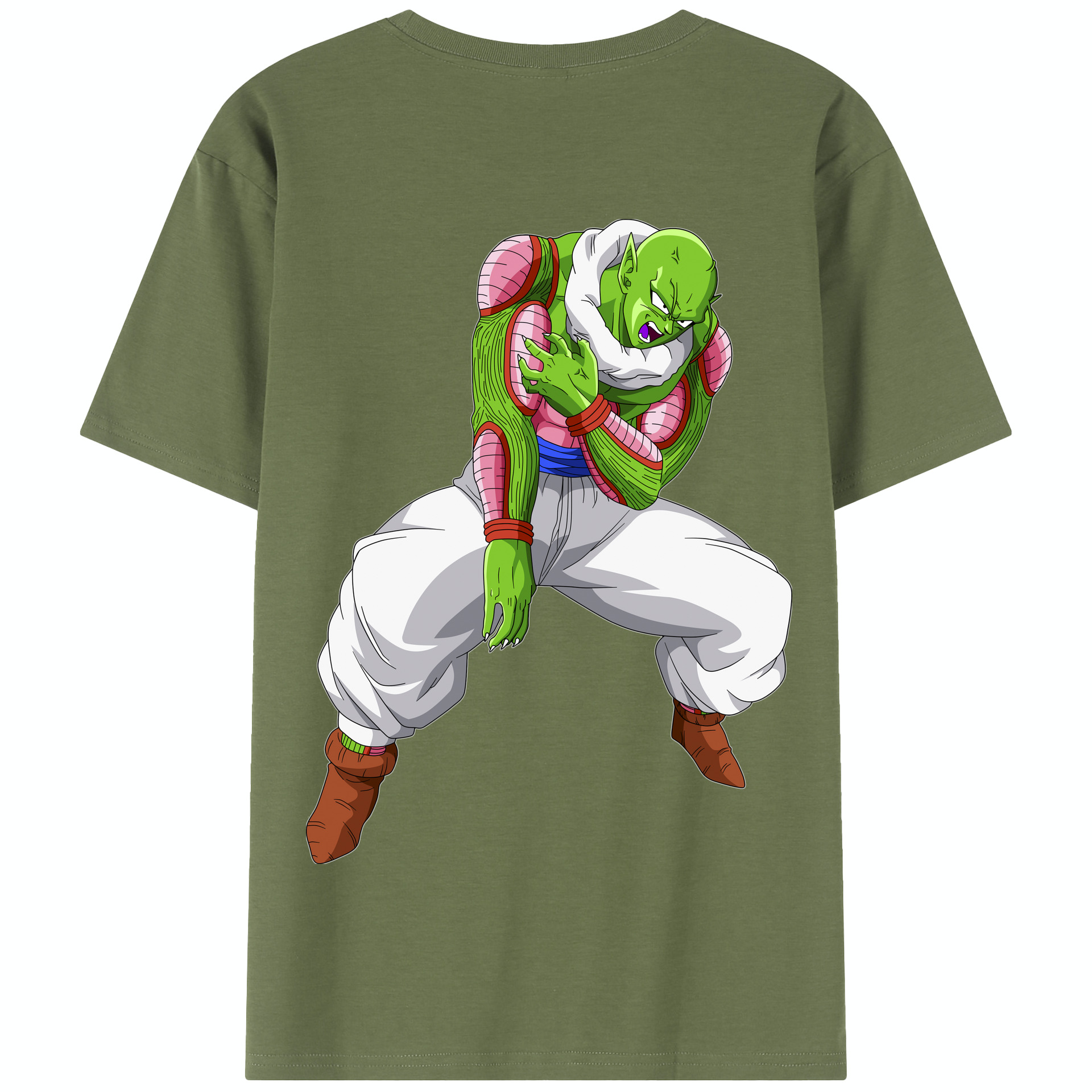 （画像用） ドラゴンボール ピッコロ DRAGON BALL Piccolo 綿100％半袖Tシャツ（背面プリント）